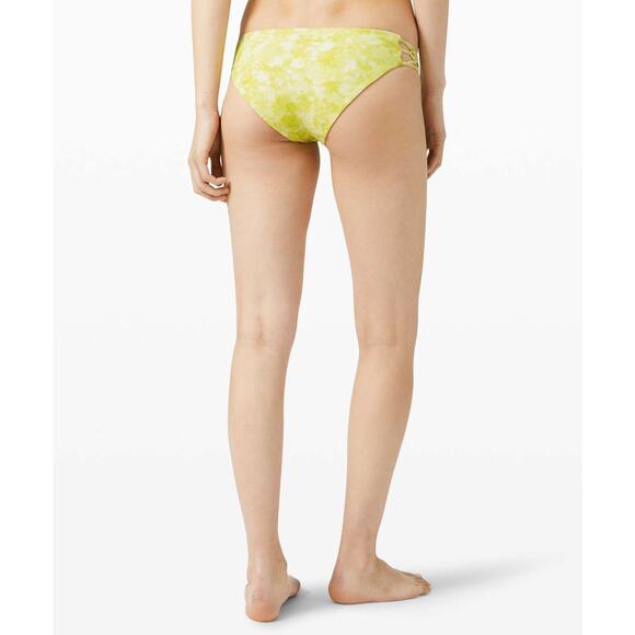 NWT‎ Lululemon Coastline Swim Bottom Dappled Blossom Yellow Multi- Size 8 - Picture 2 of 6